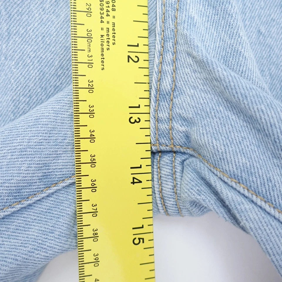 Pantalones de mezclilla Wild Fable para mujer 10/30R azul desgastado tiro alto pierna recta Foto 4 de 4