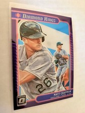 2021 Donruss Optic Diamond Kings Carolina Blue and White Prizm Matt Chapman #11
