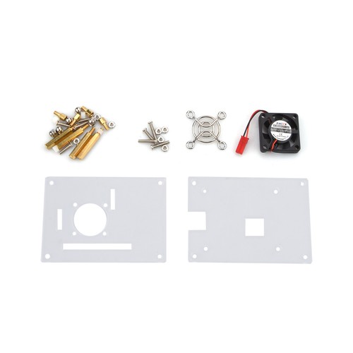 Arcylic Clear Case Box Enclosure Fan Heatsink For Raspberry Pi 3/2 Model B/B+ A - Picture 6 of 7
