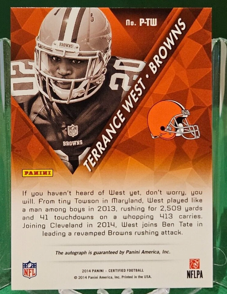 2014 Certified /399 TERRANCE WEST Rookie Auto - Image 2 of 3