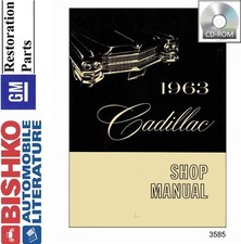 1963 Cadillac Deville Eldorado Service Shop Repair Manual CD Engine Drivetrain