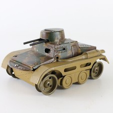German Gescha Produced Pre-War Issue Tinplate Panzer 1 Tank ca. 1936 4.75"