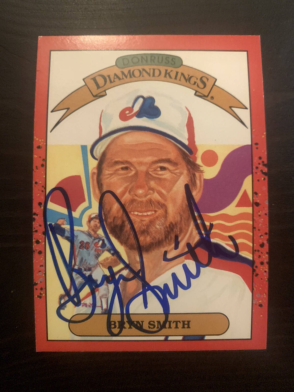 1990 Donruss #25 Bryn Smith Montreal Expos Signed Card Autographed
