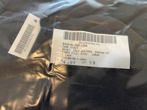 Traje de oso militar chaqueta de lana clima frío ECWCS marrón caza USGI GRANDE - Imagen 10 de 12