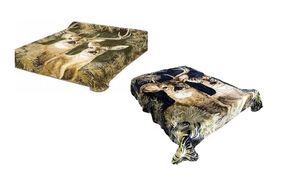 Manta Solaron Gruesa Ultra Fina Poliéster Visón Peluche Ciervos Peso Pesado Foto 2 de 3