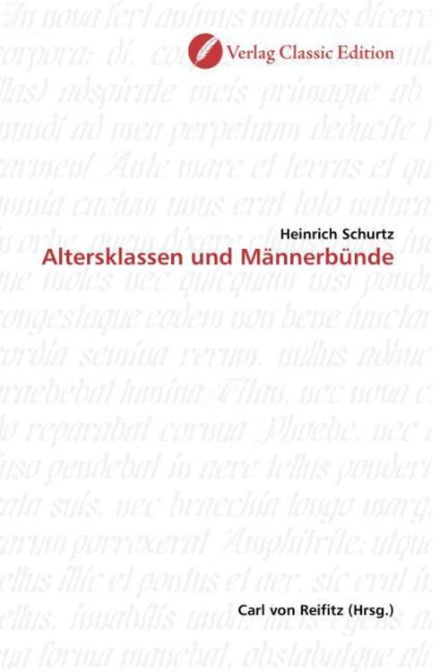 Thumbnail - Heinrich Schurtz | Altersklassen Und Männerbünde | Taschenbuch |