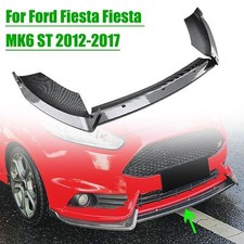 Front stoßstange Spoiler Lip Für 2012-2017 Ford Fiesta ST MK6 Kohlefaser-Optik