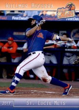 2017 St. Lucie Mets Grandstand #3 Wuilmer Becerra Caracas Venezuela VZ Card