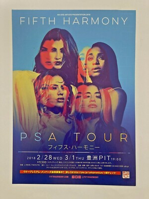 フィフス・ハーモニー サイン入り ポスター PSA TOUR 2018 FIFTH HARMONY Flyer/Handbill 