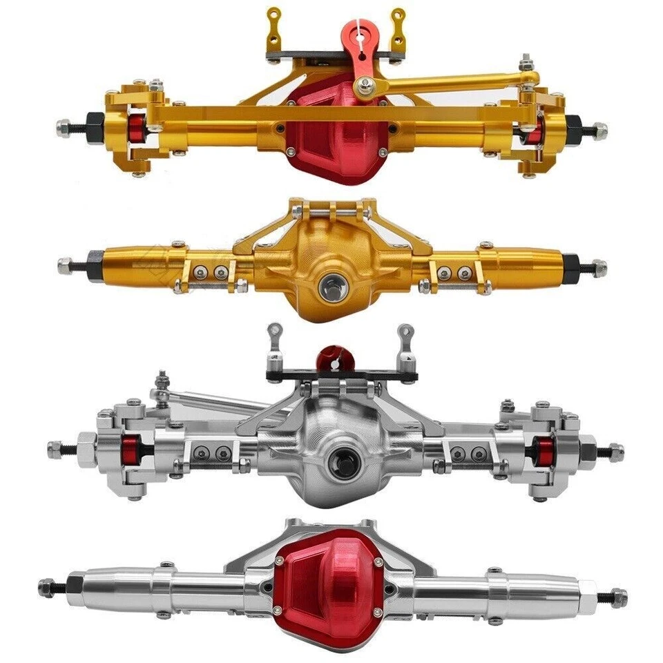 1/10 RC CNC Aluminum Alloy Front / Rear Axle for 1:10 RC Crawler Car Axial SCX10 - Image 2 of 4