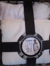 Spa Gift Set Bath Wrap Twist Up Hair Towel Bath Sponge Girls Staycation Weekend