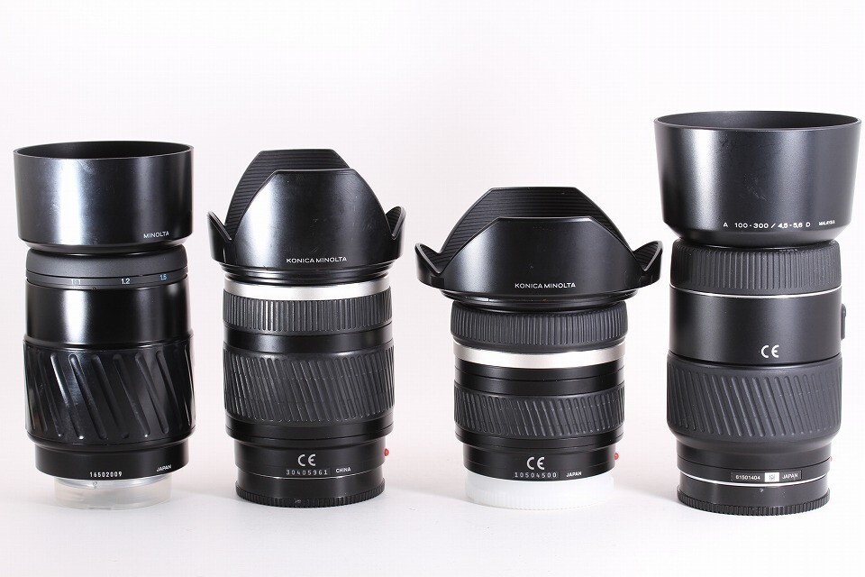 8 Lens Set Minolta AF DT Zoom 11-18mm F4.5-5.6 D Lens for Sony A