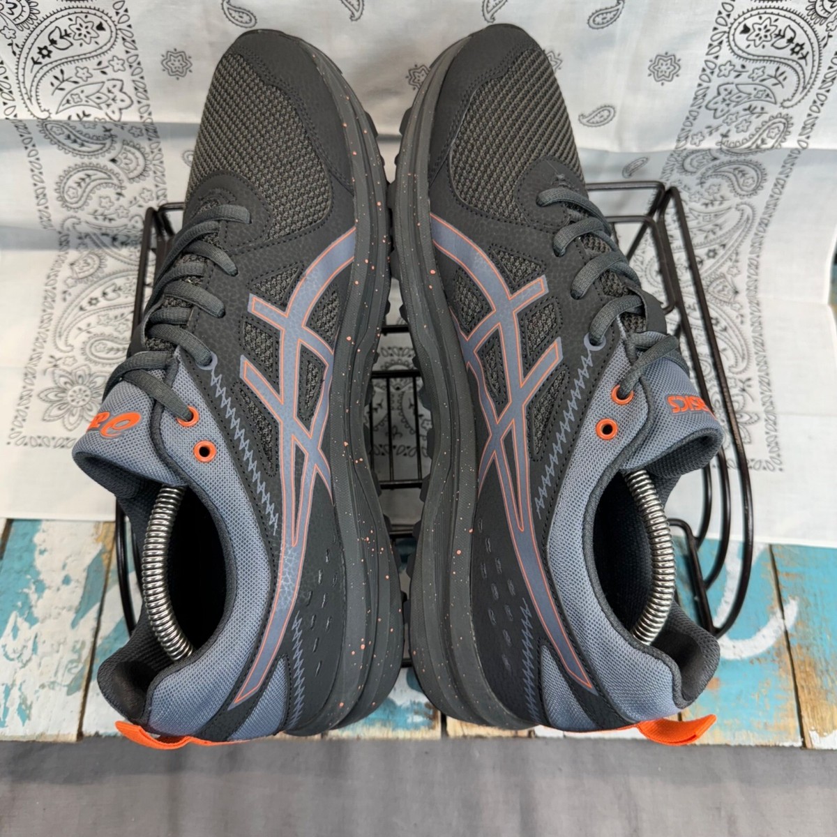 Asics Torrance 1021A314 Men 12 Trail Running Shoe Graphite Gray Athletic Sneaker ASICS Mens Size 12 Torrance Trail Graphite Gray Athletic  main image 2