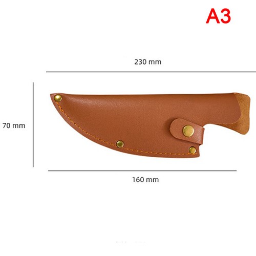 Knife Cover Chef Butcher Kitchen Tools Full Tang Handle Leather Knife Sheath - Picture 12 of 16