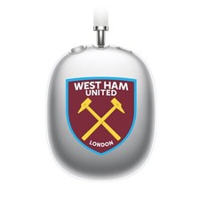 OFFICIAL WEST HAM UNITED FC CREST LOGO SOFT GEL CASE FOR APPLE AIRPODS MAX