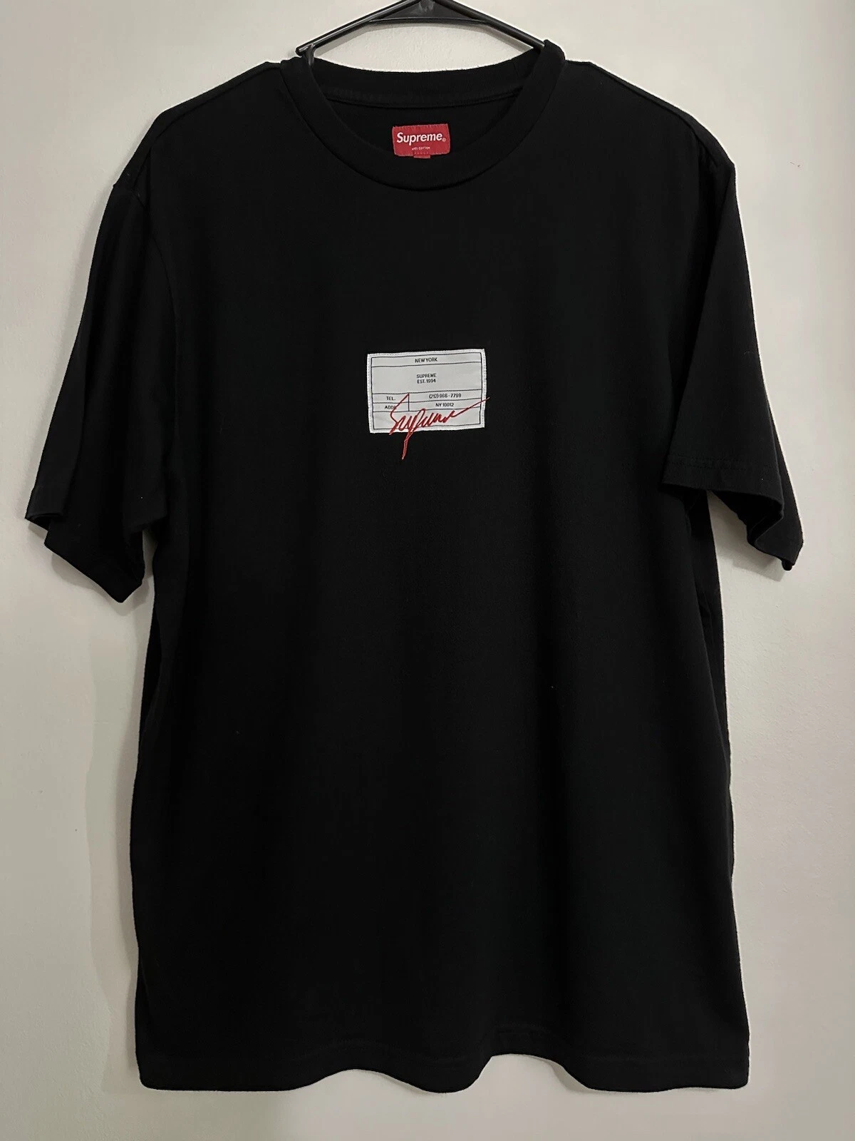 T shirt à manches courtes Supreme Signature Label
