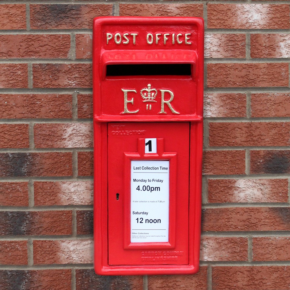Royal Mail Post Box Cast Iron Pillar ER Floor Stand Mail Wall Mount royal-mail-post-box-cast-iron-pillar-er-floor-stand-mail-wall-mount