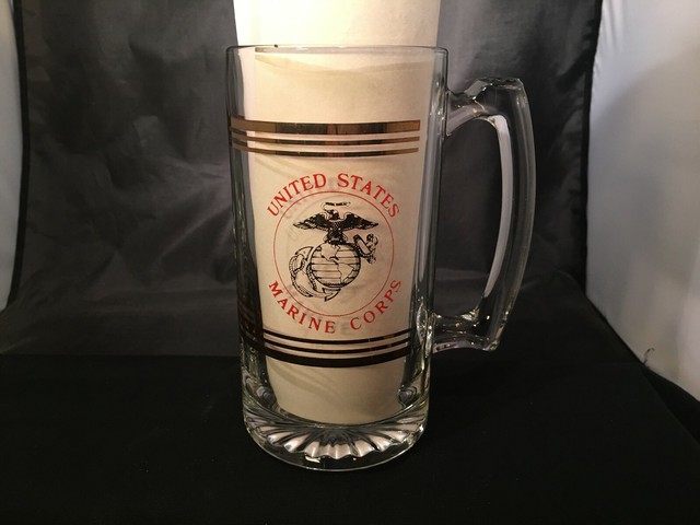 usmc beer mug