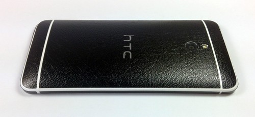 Leather Effect Skin For HTC ONE MINI M4 Wrap Cover Sticker Protector Decal Case - Picture 3 of 13