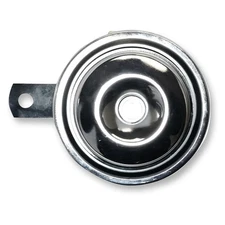 K&S Technologies 12V Horns - 92MM Diameter - Chrome - 11-0201