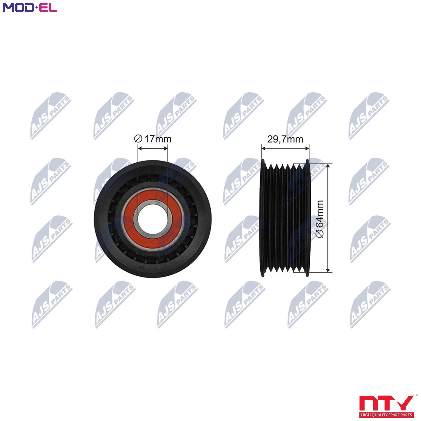 Nty Pulley Idler V-Belt For Ford Galaxy 96-06 Vw Passat Golf 05-10 - Image 7