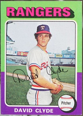 1975 Topps #12 David Clyde Baseball EX