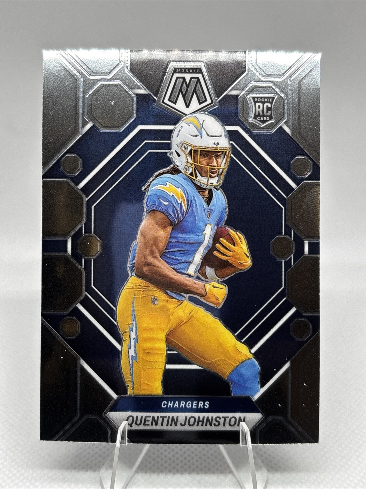 2023 Panini Mosaic #356 Quentin Johnston Silver