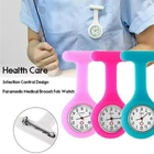 Silicon Nurse Watch Tunic Quartz Fob Pocket Brooch Washable + 2 BATTERIES UK