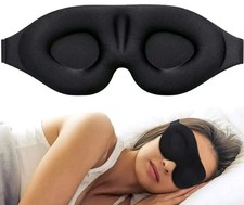 1 pc 3D Light-Blocking Travel Eye Mask   No-Nose Wing, Ultra-Comfort - NEW
