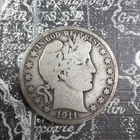 1911 S Barber Half Silver - Good - BH106