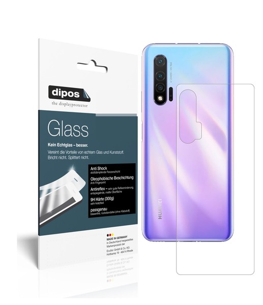2X Schutzfolie FüR Huawei Nova 6 5G RüCkseite Matt - Anti-Shock 9H Folie Dipos-image