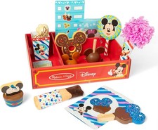 Melissa  Doug Disney Snacks  Popcorn Wooden Play Food Set   24 Pieces Mickey M