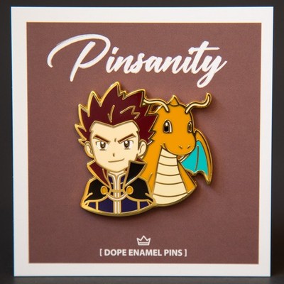 Lance and Dragonite Premium Pin - Fast shipping from USA - Pokemon Trainers