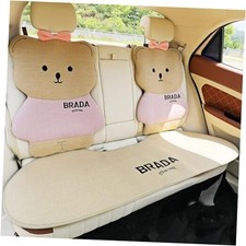 Pink Car Back Seat Cover - Cute Car Seat Covers for Women and Girl, Rear Pink