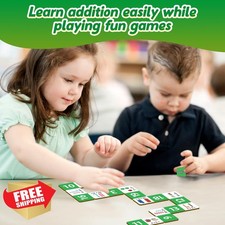 Kasfalci Addition Dominoes Math Game Kids Preschool 1st-3rd