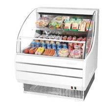 Turbo Air TOM30LWN 28 in White LowProfile OpenDisplay Merchandiser