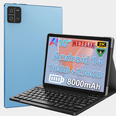 2025 New Tablet, Android 15 Tablet 10 Zoll mit 16GB+256GB 5G WIFI 8000mAh