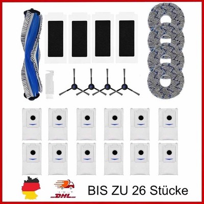 DE Ersatzteile für ECOVACS DEEBOT T30S Pro Bürste Staubsaugerbeutel Filter Mopps