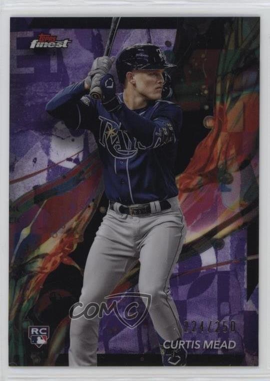 2024 Topps Finest Common Purple Refractor 224/250 Curtis Mead #78 Rookie RC 0np8