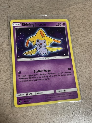 Shining Jirachi 42/73 Shining Legends Holo Lightly Played Pokémon Tcg