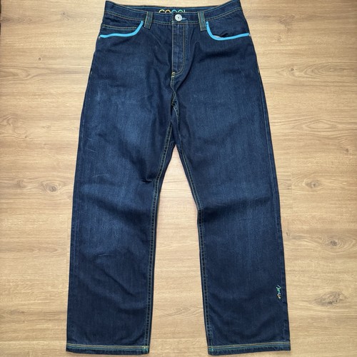 Rare VTG Coogi Denim Jeans Mens Sz 38x34 Hip Hop Snake Baggy Wide Leg 90s Y2K - Picture 3 of 12