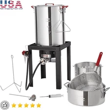 Propane Gas Boiler Turkey Fryer Fish Cooker W/ Accessories Outdoor Cooking New