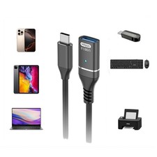 Nylon Braided USB C OTG Adapter 10Gbps Data Transfer 5V3A Charging for Devices