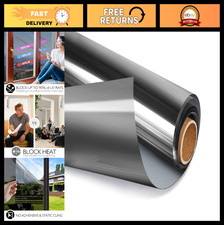 One Way Privacy Window Film - Reflective Heat Control UV Sun Block Tint 23.6"x13