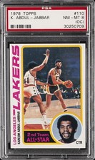 1978 TOPPS #110 KAREEM ABDUL-JABBAR PSA 8 OC