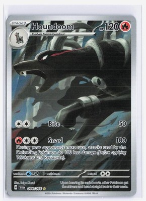 Houndoom 066/064 Shrouded Fable Illustration Rare Pokemon TCG