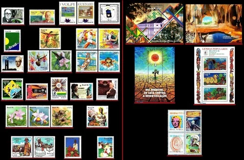 BRAZIL 1996 ALL STAMPS ISSUED, FULL YEAR,  SV $94.45, ALL MNH