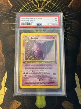 Pokemon Gengar 5/62 Fossil 1st Edition Vintage Holo PSA 1