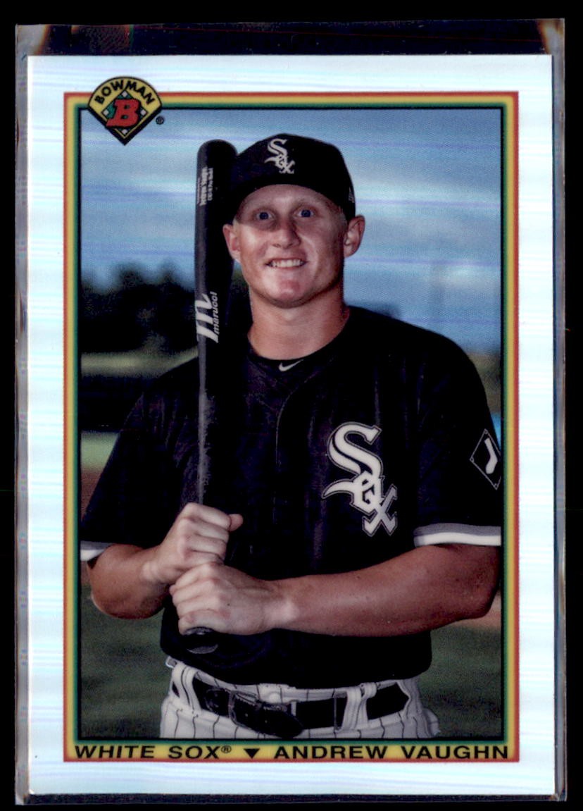 2019 Bowman Chrome Refractor Andrew Vaughn White Sox 90B-AV
