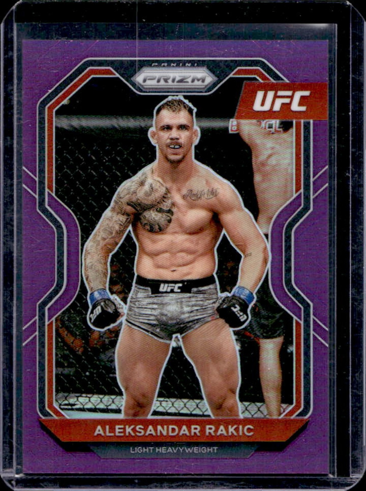 2021 Prizm UFC Aleksandar Rakic Purple Prizms #/149